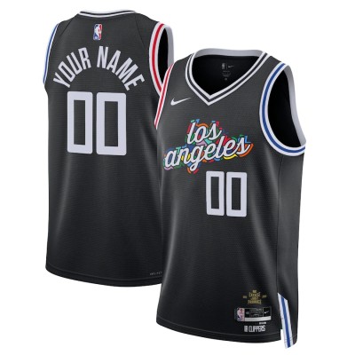 Los Angeles Clippers Clippers Custom Unisex Nike Black 2022 23 Swingman Jersey City Edition